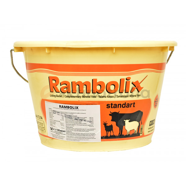 Rambolix 20kg - Ενεργειακός κουβάς λείξεως Μελάσας, εμπλουτισμένος με Βιταμίνες και Ιχνοστοιχεία
