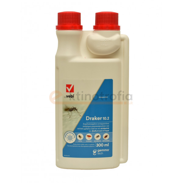Draker 10.2 CS 300ml - Εντομοκτόνο για Κατσαρίδες, Κουνούπια και Μυρμήγκια