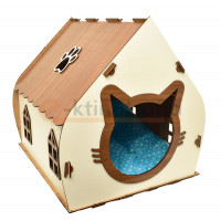 ORGANIC – Ξύλινο Σπίτι για Γάτες 39 x 30 x 42cm