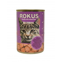 Rokus 410gr - Κονσέρβα με σολωμό και τόνο για Γάτες