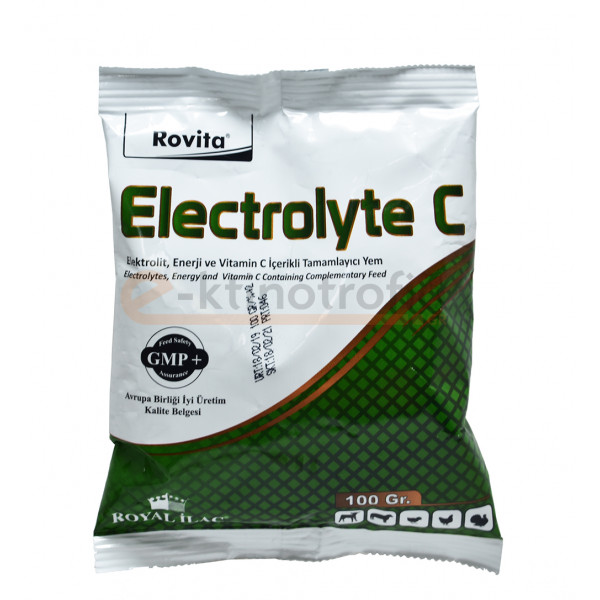 Rovita Electrolyte C 100gr - Υδατοδιαλυτό συμπλήρωμα διατροφής ηλεκτρολυτών εμπλουτισμένο με Βιταμίνη C