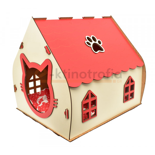 ORGANIC – Ξύλινο Σπίτι για Γάτες 39x30x42cm